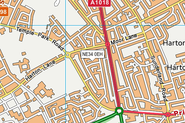 NE34 0EH map - OS VectorMap District (Ordnance Survey) NE34 0EH map - OS VectorMap District (Ordnance Survey)