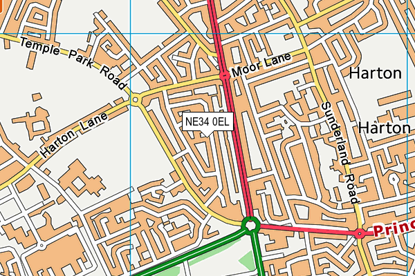 NE34 0EL map - OS VectorMap District (Ordnance Survey) NE34 0EL map - OS VectorMap District (Ordnance Survey)