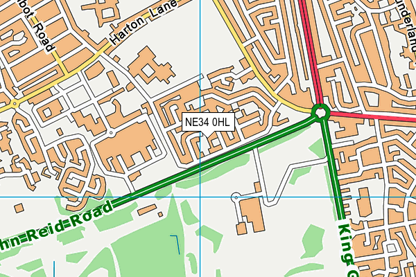 NE34 0HL map - OS VectorMap District (Ordnance Survey) NE34 0HL map - OS VectorMap District (Ordnance Survey)