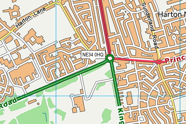 NE34 0HQ map - OS VectorMap District (Ordnance Survey) NE34 0HQ map - OS VectorMap District (Ordnance Survey)