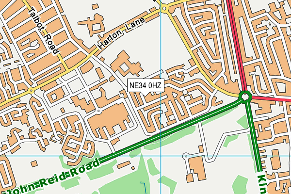 NE34 0HZ map - OS VectorMap District (Ordnance Survey) NE34 0HZ map - OS VectorMap District (Ordnance Survey)