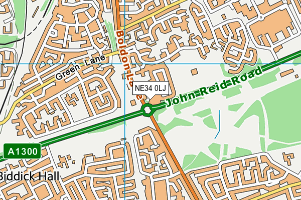 NE34 0LJ map - OS VectorMap District (Ordnance Survey) NE34 0LJ map - OS VectorMap District (Ordnance Survey)