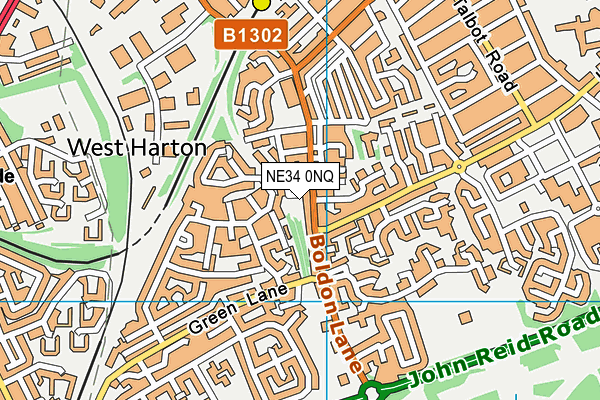 NE34 0NQ map - OS VectorMap District (Ordnance Survey) NE34 0NQ map - OS VectorMap District (Ordnance Survey)