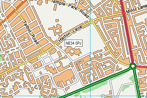 NE34 0PJ map - OS VectorMap District (Ordnance Survey) NE34 0PJ map - OS VectorMap District (Ordnance Survey)