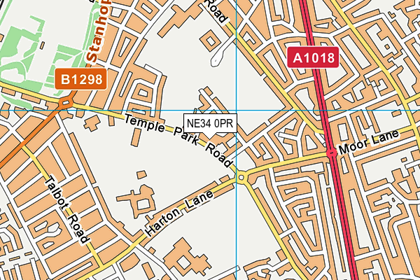 NE34 0PR map - OS VectorMap District (Ordnance Survey) NE34 0PR map - OS VectorMap District (Ordnance Survey)