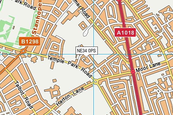 NE34 0PS map - OS VectorMap District (Ordnance Survey) NE34 0PS map - OS VectorMap District (Ordnance Survey)