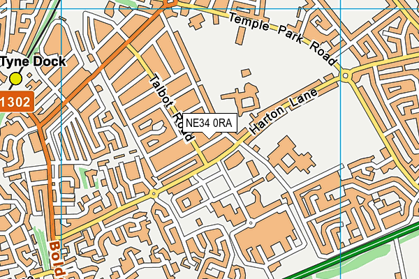NE34 0RA map - OS VectorMap District (Ordnance Survey) NE34 0RA map - OS VectorMap District (Ordnance Survey)