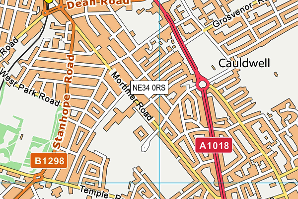 NE34 0RS map - OS VectorMap District (Ordnance Survey) NE34 0RS map - OS VectorMap District (Ordnance Survey)