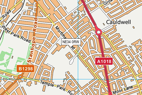 NE34 0RW map - OS VectorMap District (Ordnance Survey) NE34 0RW map - OS VectorMap District (Ordnance Survey)