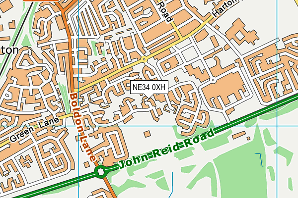 NE34 0XH map - OS VectorMap District (Ordnance Survey) NE34 0XH map - OS VectorMap District (Ordnance Survey)