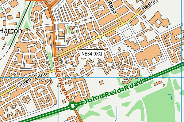 NE34 0XQ map - OS VectorMap District (Ordnance Survey) NE34 0XQ map - OS VectorMap District (Ordnance Survey)