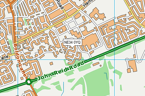 NE34 0YQ map - OS VectorMap District (Ordnance Survey) NE34 0YQ map - OS VectorMap District (Ordnance Survey)