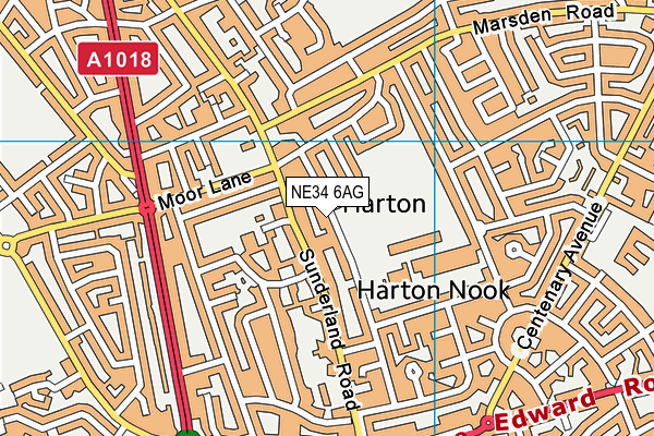 NE34 6AG map - OS VectorMap District (Ordnance Survey) NE34 6AG map - OS VectorMap District (Ordnance Survey)