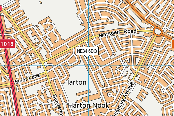 NE34 6DQ map - OS VectorMap District (Ordnance Survey) NE34 6DQ map - OS VectorMap District (Ordnance Survey)