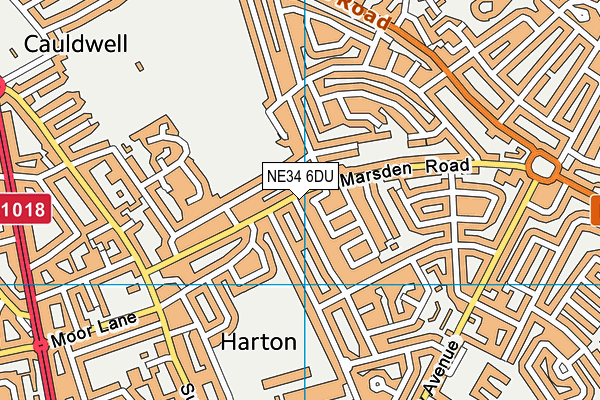 NE34 6DU map - OS VectorMap District (Ordnance Survey) NE34 6DU map - OS VectorMap District (Ordnance Survey)