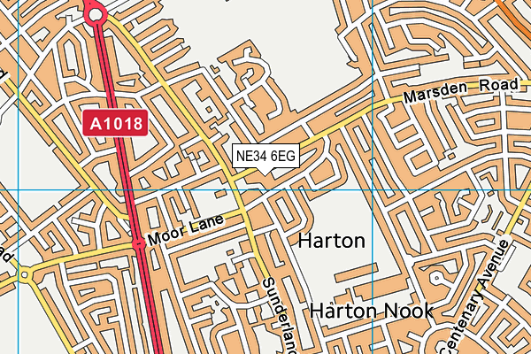 NE34 6EG map - OS VectorMap District (Ordnance Survey) NE34 6EG map - OS VectorMap District (Ordnance Survey)