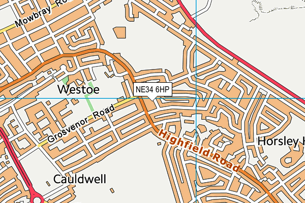 NE34 6HP map - OS VectorMap District (Ordnance Survey) NE34 6HP map - OS VectorMap District (Ordnance Survey)