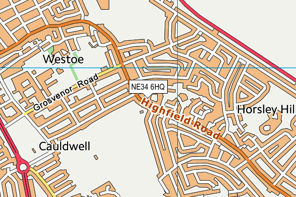 NE34 6HQ map - OS VectorMap District (Ordnance Survey) NE34 6HQ map - OS VectorMap District (Ordnance Survey)