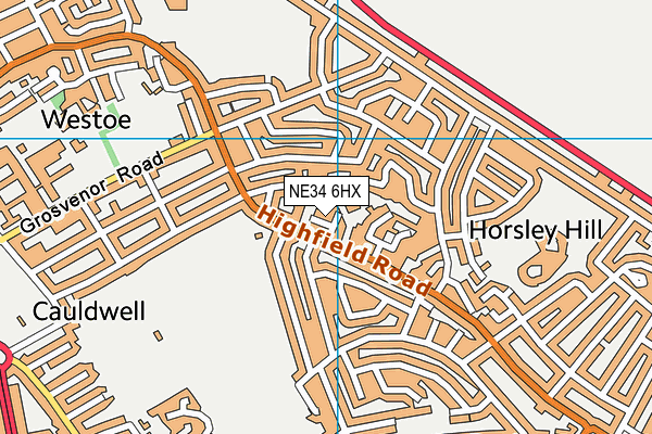 NE34 6HX map - OS VectorMap District (Ordnance Survey) NE34 6HX map - OS VectorMap District (Ordnance Survey)