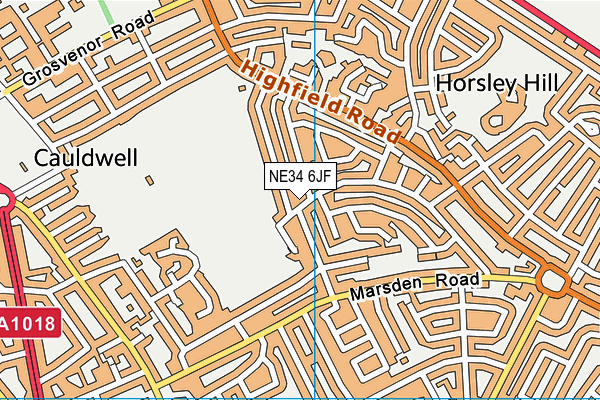 NE34 6JF map - OS VectorMap District (Ordnance Survey) NE34 6JF map - OS VectorMap District (Ordnance Survey)
