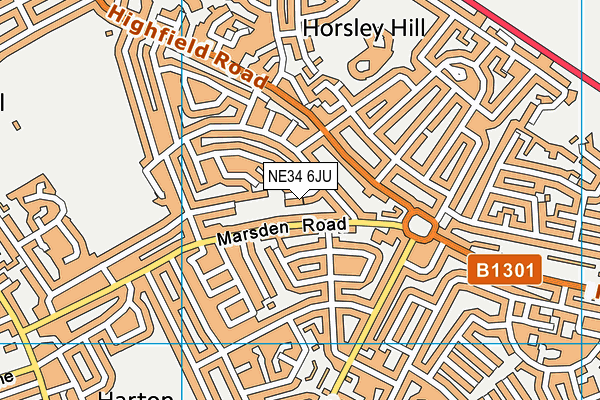 NE34 6JU map - OS VectorMap District (Ordnance Survey) NE34 6JU map - OS VectorMap District (Ordnance Survey)