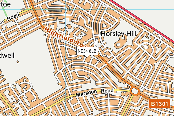 NE34 6LB map - OS VectorMap District (Ordnance Survey) NE34 6LB map - OS VectorMap District (Ordnance Survey)