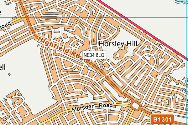 NE34 6LQ map - OS VectorMap District (Ordnance Survey) NE34 6LQ map - OS VectorMap District (Ordnance Survey)