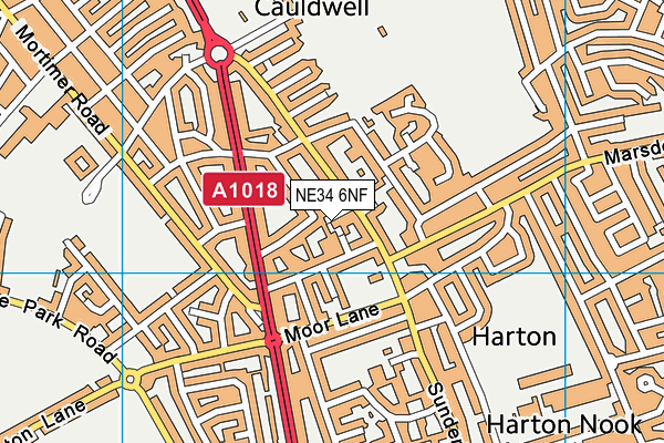 NE34 6NF map - OS VectorMap District (Ordnance Survey) NE34 6NF map - OS VectorMap District (Ordnance Survey)