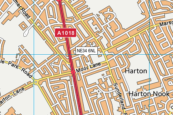 NE34 6NL map - OS VectorMap District (Ordnance Survey) NE34 6NL map - OS VectorMap District (Ordnance Survey)