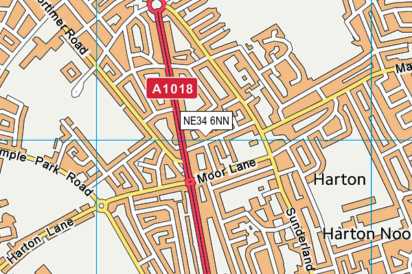NE34 6NN map - OS VectorMap District (Ordnance Survey)