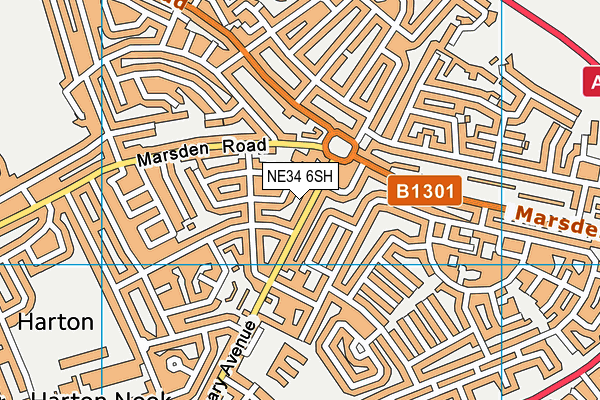 NE34 6SH map - OS VectorMap District (Ordnance Survey) NE34 6SH map - OS VectorMap District (Ordnance Survey)
