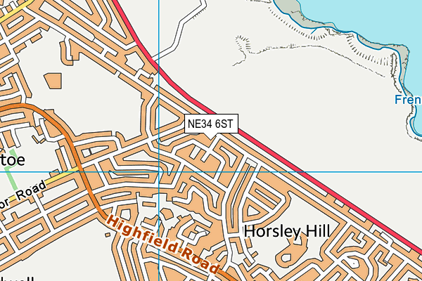 NE34 6ST map - OS VectorMap District (Ordnance Survey) NE34 6ST map - OS VectorMap District (Ordnance Survey)