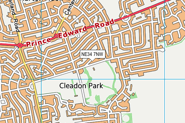 NE34 7NW map - OS VectorMap District (Ordnance Survey) NE34 7NW map - OS VectorMap District (Ordnance Survey)