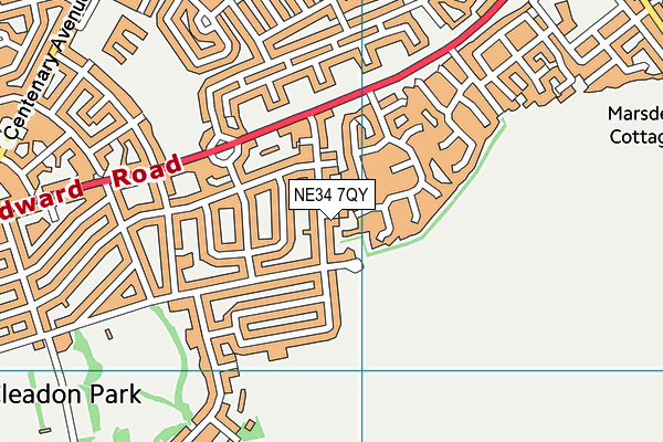 NE34 7QY map - OS VectorMap District (Ordnance Survey) NE34 7QY map - OS VectorMap District (Ordnance Survey)