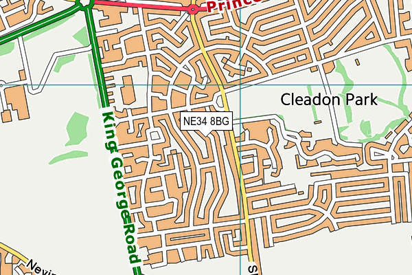 NE34 8BG map - OS VectorMap District (Ordnance Survey) NE34 8BG map - OS VectorMap District (Ordnance Survey)