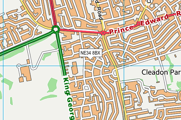 NE34 8BX map - OS VectorMap District (Ordnance Survey) NE34 8BX map - OS VectorMap District (Ordnance Survey)