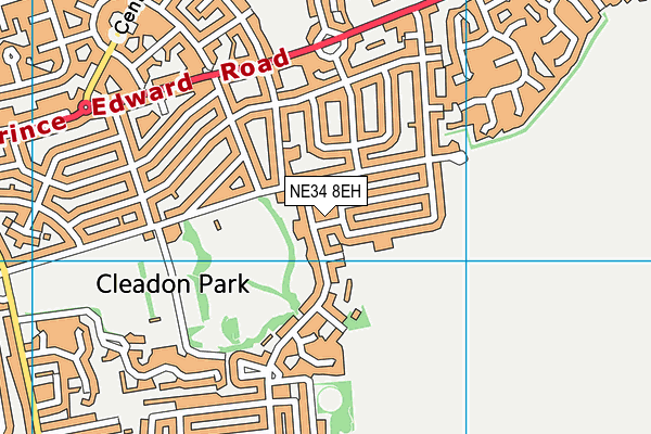 NE34 8EH map - OS VectorMap District (Ordnance Survey) NE34 8EH map - OS VectorMap District (Ordnance Survey)