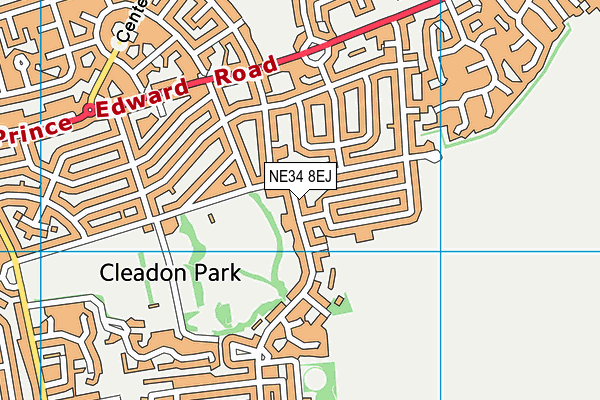 NE34 8EJ map - OS VectorMap District (Ordnance Survey) NE34 8EJ map - OS VectorMap District (Ordnance Survey)