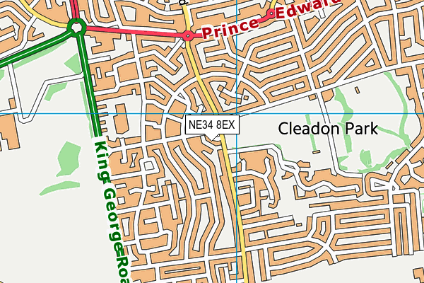 NE34 8EX map - OS VectorMap District (Ordnance Survey) NE34 8EX map - OS VectorMap District (Ordnance Survey)