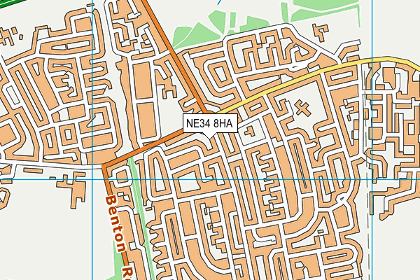 NE34 8HA map - OS VectorMap District (Ordnance Survey) NE34 8HA map - OS VectorMap District (Ordnance Survey)