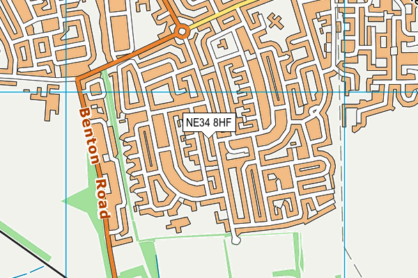 NE34 8HF map - OS VectorMap District (Ordnance Survey) NE34 8HF map - OS VectorMap District (Ordnance Survey)
