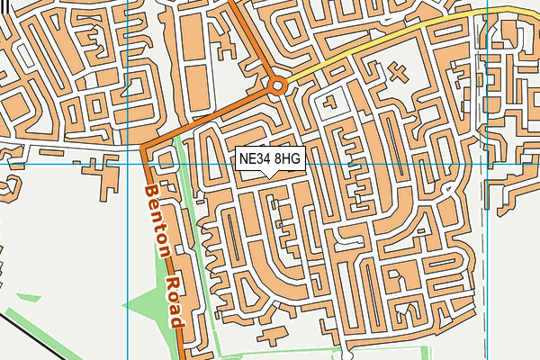 NE34 8HG map - OS VectorMap District (Ordnance Survey) NE34 8HG map - OS VectorMap District (Ordnance Survey)