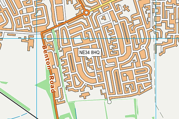 NE34 8HQ map - OS VectorMap District (Ordnance Survey) NE34 8HQ map - OS VectorMap District (Ordnance Survey)