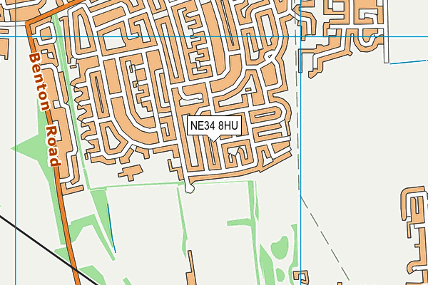 NE34 8HU map - OS VectorMap District (Ordnance Survey) NE34 8HU map - OS VectorMap District (Ordnance Survey)