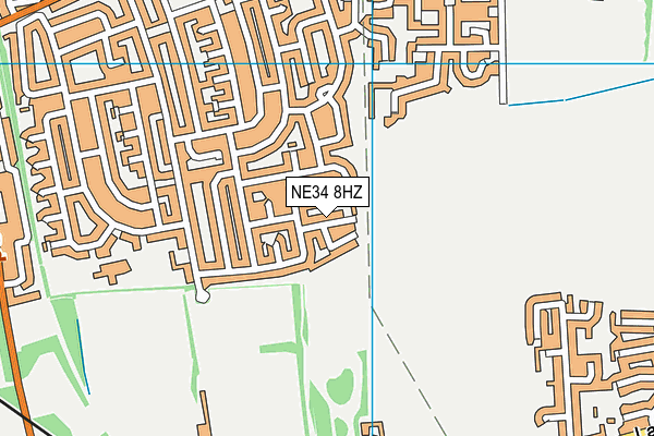 NE34 8HZ map - OS VectorMap District (Ordnance Survey) NE34 8HZ map - OS VectorMap District (Ordnance Survey)