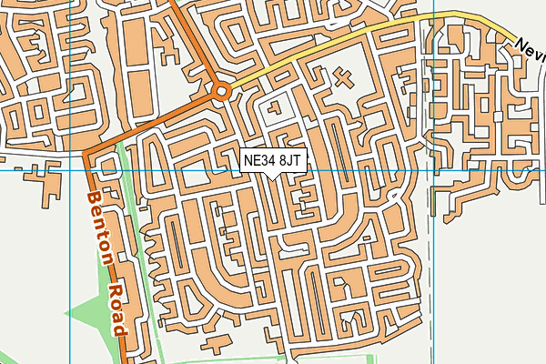 NE34 8JT map - OS VectorMap District (Ordnance Survey) NE34 8JT map - OS VectorMap District (Ordnance Survey)