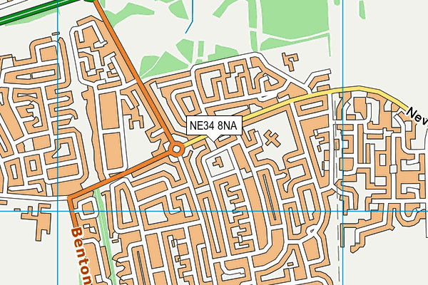 NE34 8NA map - OS VectorMap District (Ordnance Survey) NE34 8NA map - OS VectorMap District (Ordnance Survey)