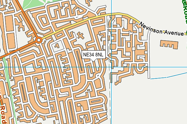 NE34 8NL map - OS VectorMap District (Ordnance Survey) NE34 8NL map - OS VectorMap District (Ordnance Survey)