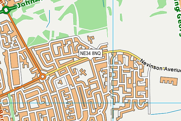 NE34 8NQ map - OS VectorMap District (Ordnance Survey) NE34 8NQ map - OS VectorMap District (Ordnance Survey)