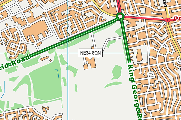 NE34 8QN map - OS VectorMap District (Ordnance Survey) NE34 8QN map - OS VectorMap District (Ordnance Survey)